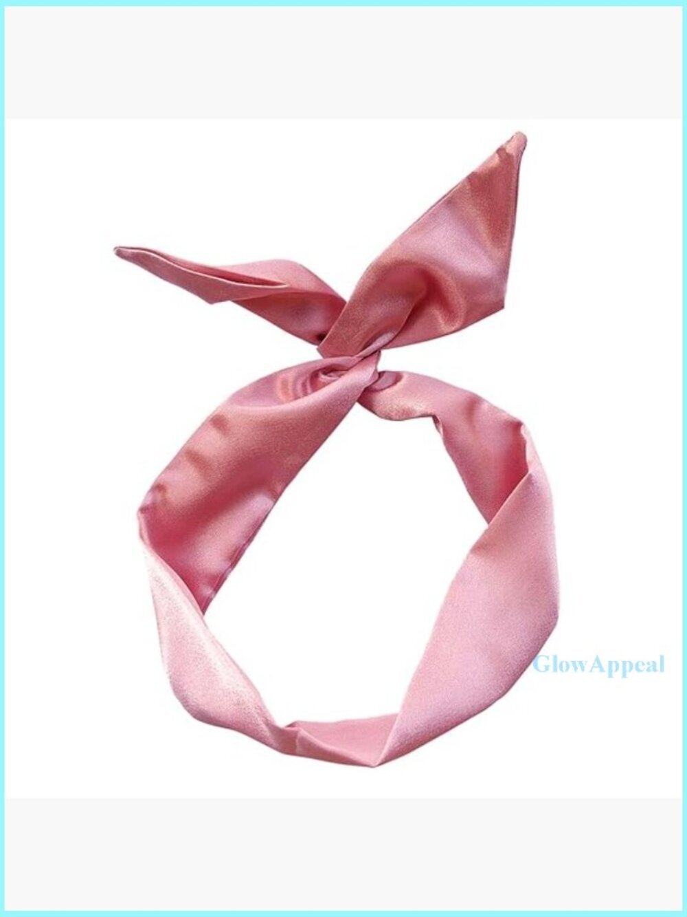 Adjustable Wire Headband with Bow, Silky Chiffon Fabric, Multi-Use Hair